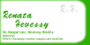 renata hevessy business card